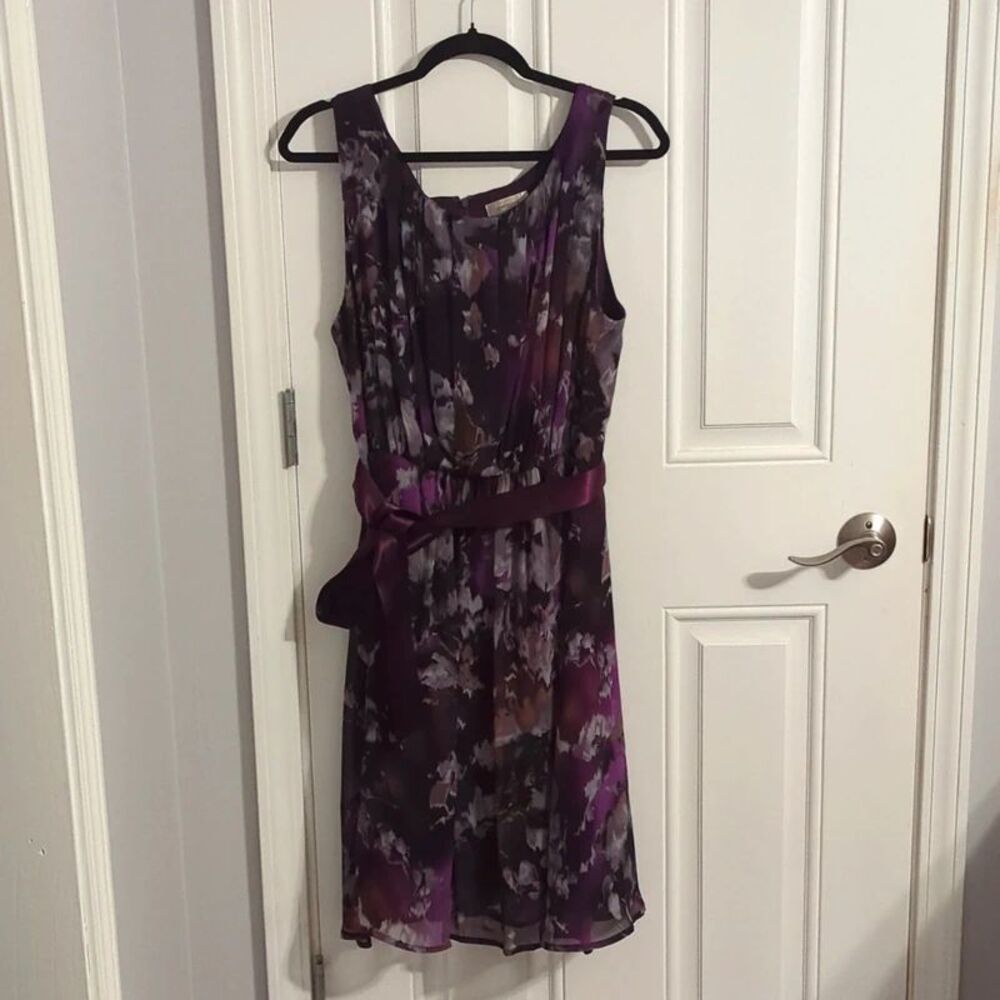 Romantic, Moody, Floral Sleeveless Dress - Size 16